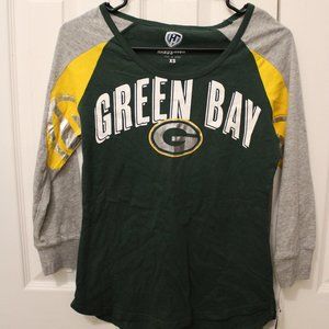 Women's Green Bay Packers 3/4 Sleeve Tee (NWT) Size XS